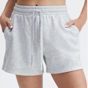 Fabletics Go-To SweatShorts Light Grey Heather